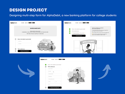 Designlab UX Academy Foundations | Designing multi-step form