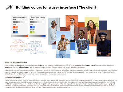 Designlab UX Academy Foundations | Colour palette for app design