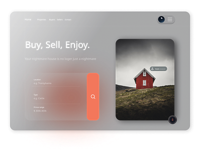 Concept 🏠House Sales Agency🏠 - Landing Page agency design figma first page graphic design house sales ui w web desing website