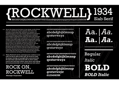 Rockwell Type Specimen