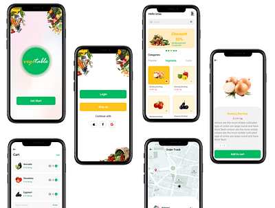 vegetable app logo ui