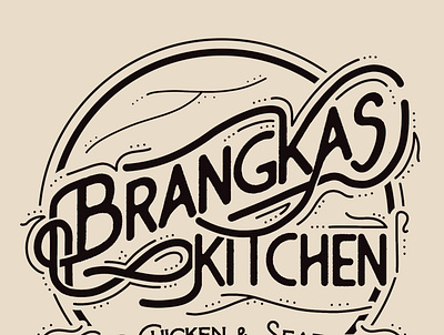 Brangkas Kitchen Logo design logo typography
