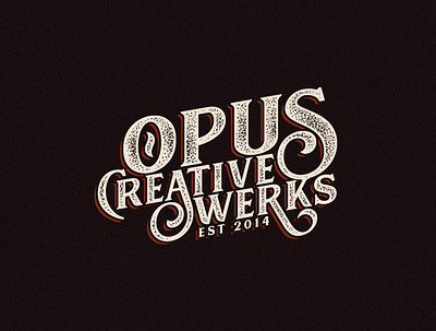 Opus Creativewerks Logo design logo typography