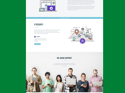 Support landing page