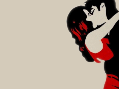 Make Out. Not War. after effects animation gif illustration kissing loop love moulin rouge type
