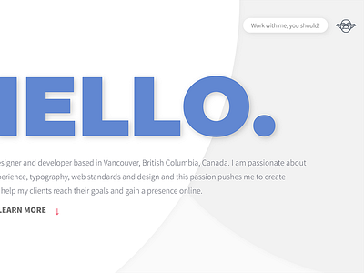 Portfolio Progress clean design designer developer development minimal portfolio simple typography vancouver website yoda