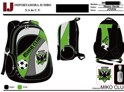 Back packs branding design futbol graphic design illustration illustrator logo mochila typography ui ux vector