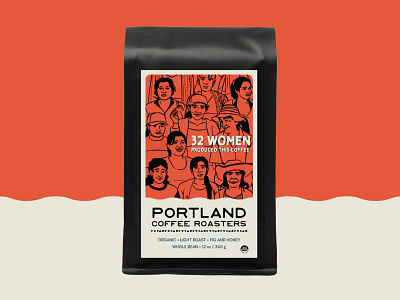 Illustration for 32 Women coffee label