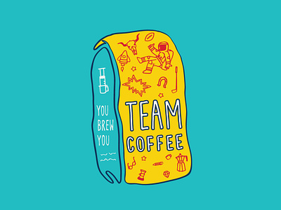 Team Coffee Bag Drawing