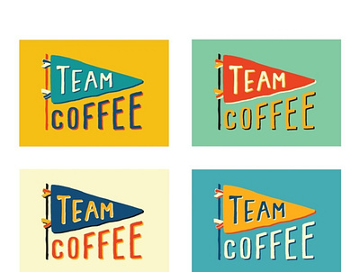 Team Coffee Color Explorations branding design illustration logo vector