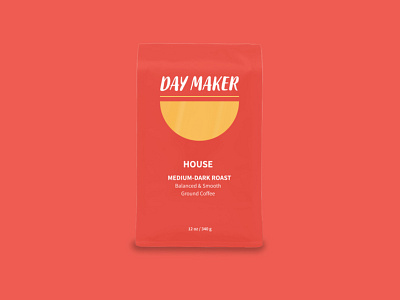 Daymaker House Coffee Mockup branding design packaging