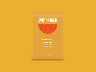 Daymaker Coffee Breakfast Mockup branding coffee design minimal packaging