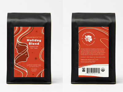 PRC Holiday Coffee packaging 2018 branding coffee design holiday illustration minimal packaging