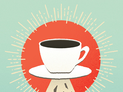 Illustration for Pacific Barista Series Poster coffee design illustration illustrator vector