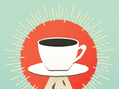 Illustration for Pacific Barista Series Poster