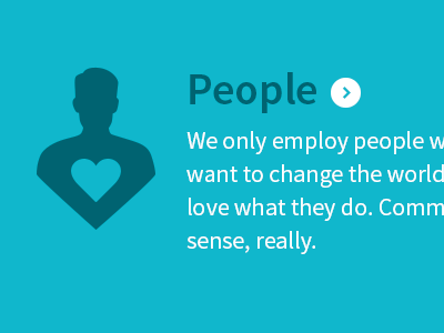 People cyan heart icon people source sans typography