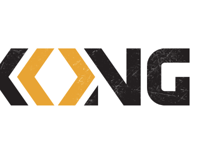 Kong logo w/texture kong logo logotype mustard scratches texture