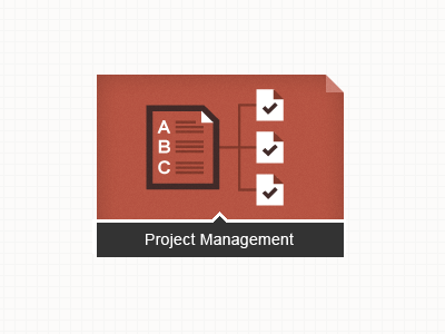 Project management icon rust texture