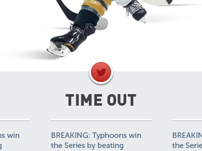 Time out blue feed ice hockey muted simple twitter