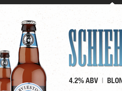 Schiehallion ale beer blue condensed gradient typography