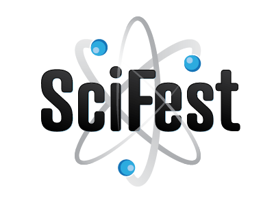SciFest logo – white