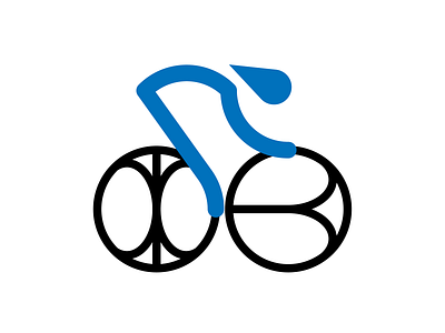 Telegram Location-Based Chat Logo #2 bicycle branding cycling flat icon initials logo logotype minimal vector wheels