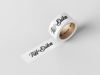 Tiff & Erika Branded Tape ampersand brand identity brand identity design branding caligraphy corporate identity design feminine feminine logo graphic design logo logo design personal brand script script logo signature logo typography