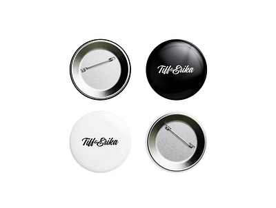 Tiff & Erika Branded Pins ampersand brand identity brand identity design branding button design caligraphy corporate identity design feminine feminine logo graphic design logo personal brand script script logo signature logo typography