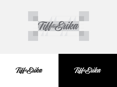 Tiff & Erika Logo Design ampersand brand guidelines brand identity branding caligraphy corporate identity design feminine feminine logo graphic design logo logo design personal brand script script logo signature logo typography vector