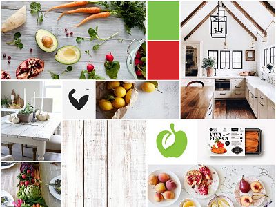 Fitness Foods Mood Board Selections brand identity branding corporate identity design fitness brand food brand food branding graphic design lifestyle brand look and feel mood board mood boards moodboard