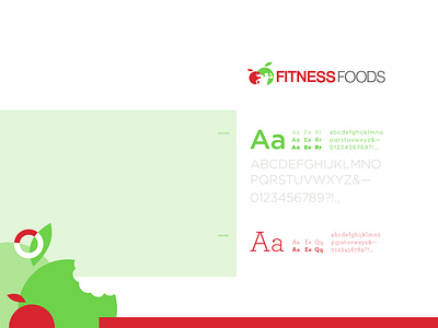 Fitness Foods Brand Typography