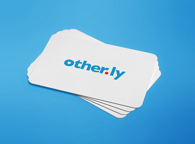 Other.ly Business Card Design 1/2 app design approachable brand design brand identity branding business card business card design corporate design corporate identity design friendly graphic design logo rounded corners social networking social networking app startup logo stationery design tech startup