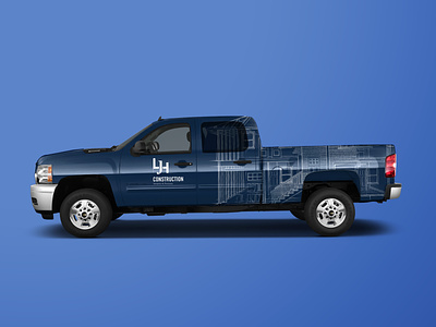 LJH Construction Vehicle Wrap Design