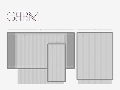 GBBM Responsive Web Design Grid brand design brand guidelines brand identity branding corporate identity design design system digital design graphic design pixel grid responsive design responsive website design web design