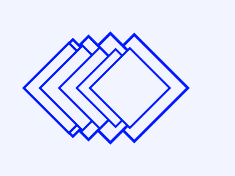 snake sircle blue clones gif line loop squares