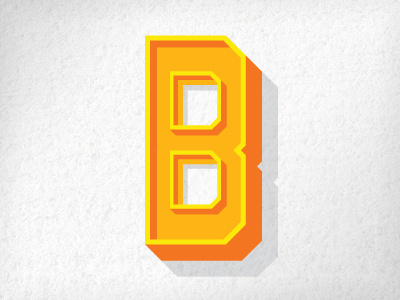 B 3d b orange type yellow