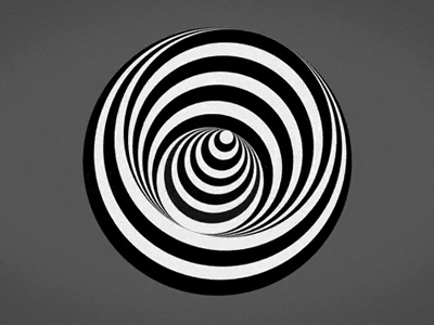 Marcel 2d 3d after effects animation black circle depth duchamp grey illusion marcel spin spiral white