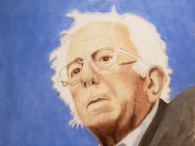 Bernie Sanders Portrait Painting acrylic painting editorial illustration illustration painting political political portraiture portrait portrait illustration portrait painting
