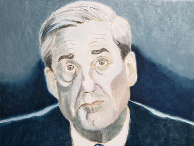 Robert Mueller Portrait acrylic painting editorial illustration illustration painting political political portraiture portrait portrait illustration portrait painting robert muller robert muller