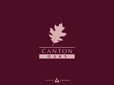 Canton Oaks branding design icon illustration logo vector