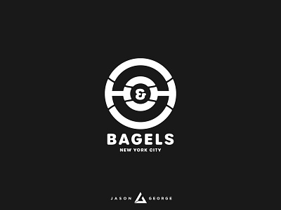 H and H Bagels branding design icon illustration logo seinfeld vector