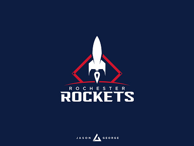 Rochester Rockets baseball branding design icon identity illustration logo rockets sports vector