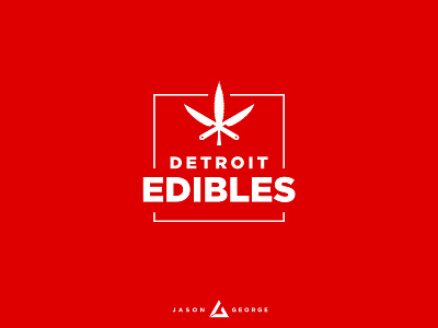 Detroit Edibles branding cannabis design detroit edibles icon illustration logo marijuana vector