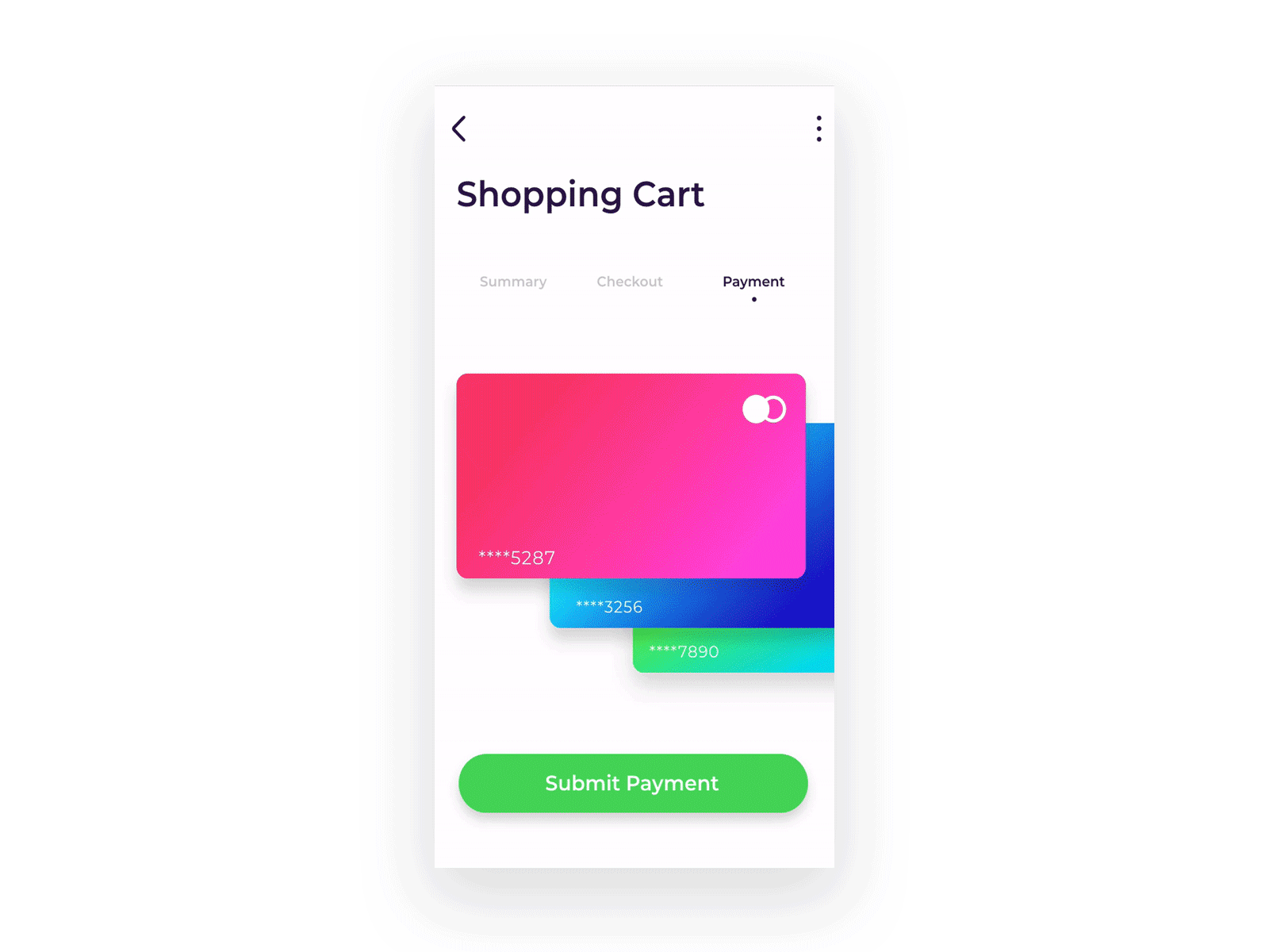Payment Confirmation Animation app design invision studio microinteraction ui