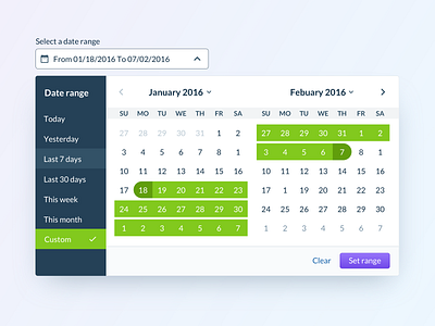 Digima date range picker