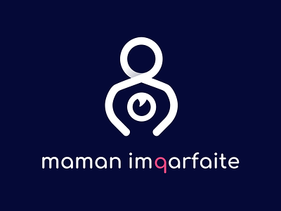 Logo for a pregnancy and motherhood blog branding design icon illustration logo typography