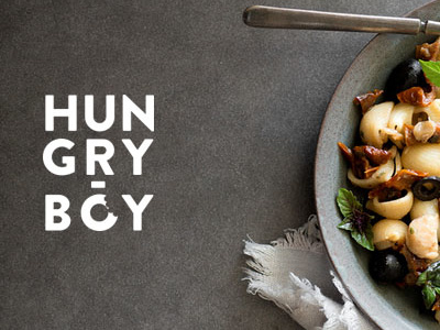 Hungry Boy brand food graphic logo restaurant