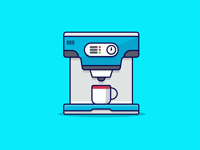 Coffee Machine Illustration design