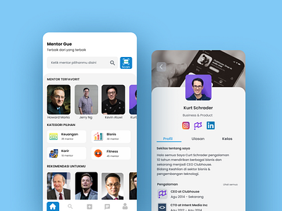 Mentoring App - Meet between Mentor and Mentee app branding design ui ux