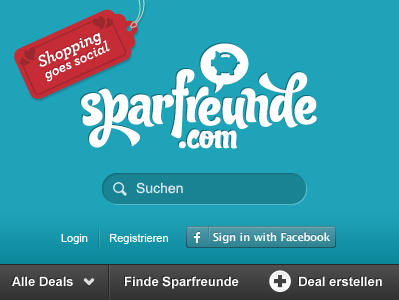 sparfreunde.com header interface website
